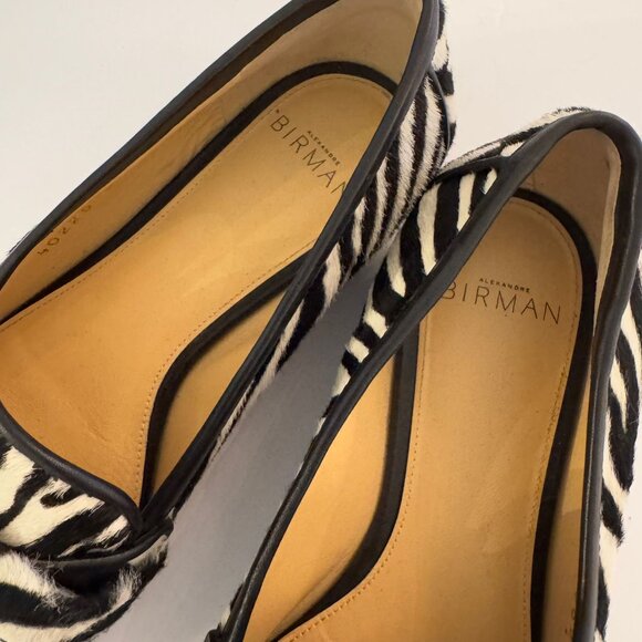ALEXANDRE BIRMAN, Zebra Pony Hair Loafers - Picture 13 of 13